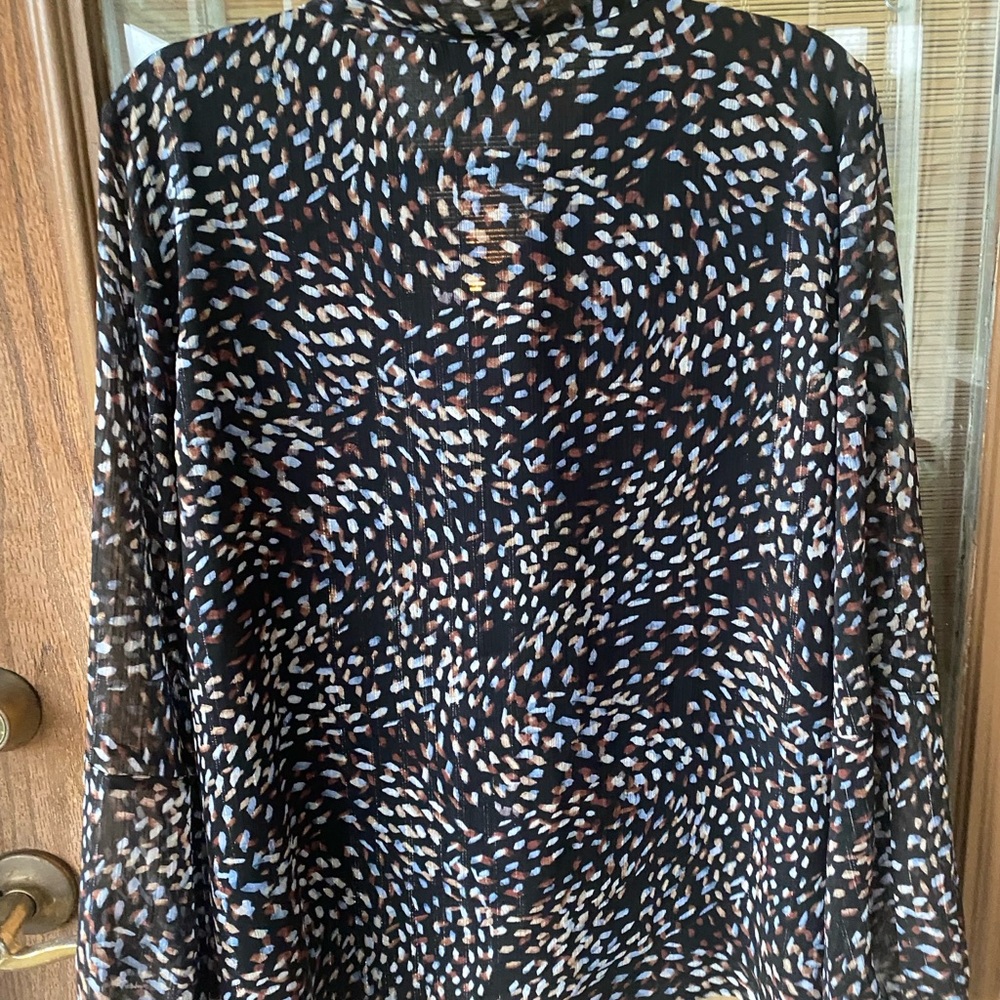 Dkny Multicolor Patterned Blouse - image 6